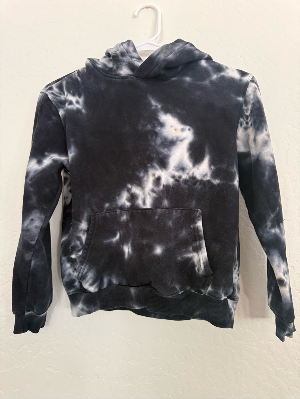 H&M Kids Black & White Tie-Dye Hoodie